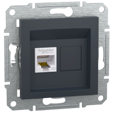 РОЗЕТКА КОМП'ЮТЕРНА RJ45 UTP КАТ. 5Е АНТРАЦИТ Schneider Electric Asfora EPH4300169