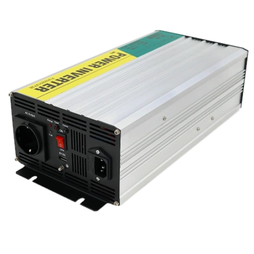 Инвертор напряжения с правильной синусоидой 1xShuko, 1xUSB RITAR RSCU-1000 12V/220V, 1000W