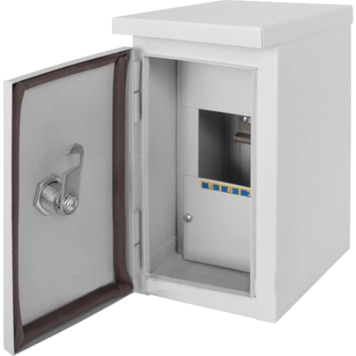 Шафа металева, під 4мод., герметична IP54, навісна, з замком E.NEXT e.mbox.stand.n.04.z
