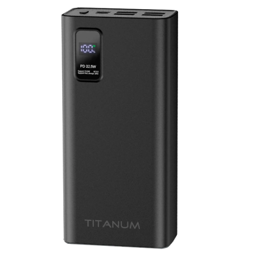 Повербанк TITANUM 728S 30000mAh 22.5W Black