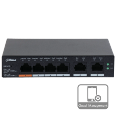 Комутатор 6 портів керований Dahua DH-CS4006-4GT-60 PoE