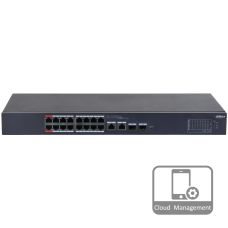 Комутатор 18 портів керований Dahua DH-CS4218-16ET-135 PoE