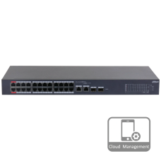 Комутатор 28 портів керований Dahua DH-CS4226-24ET-375 PoE