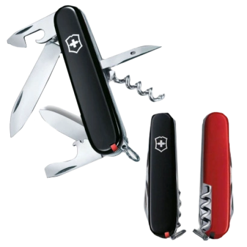 Ніж чорно-червоний Victorinox Swiss Army Spartan Ukraine 1.3603.3.1