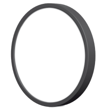 LED світильник накладний круглий Black VIDEX 24W 5000K 220V