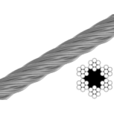 Трос 3 мм 6х7+1FC цб 100м