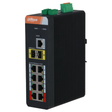 Комутатор 10 портів керований Dahua DH-IS4210-8GT-120 PoE