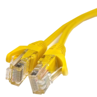 Патч-корд литий жовтий 5е UTP RJ45 1м