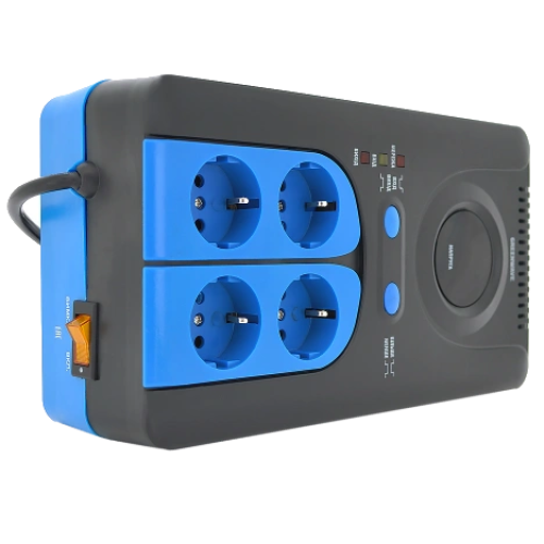 Стабілізатор напруги релейний 4xShuko, DC140-260V, AC220±8% Green Wave Winchester 2000VA (1400Вт)