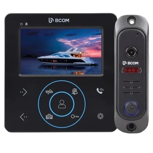 Комплект відеодомофона BCOM BD-480M Black Kit