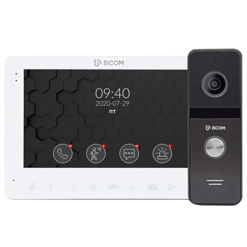 Комплект відеодомофона BCOM BD-780FHD White Kit