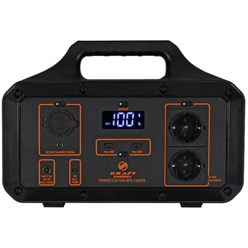 Портативне джерело живлення Kraft KPS-1200PX(PGH1000P-S) 1200Вт